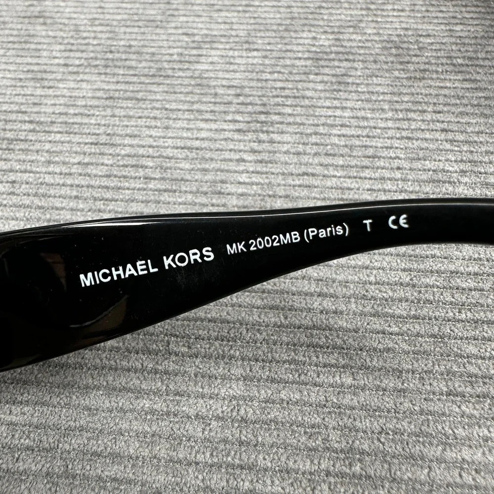 Michael Kors MK2002MB Paris Black Butterfly‎ Sunglasses Crystal Baguette Details